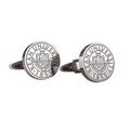 Sterling Silver Cufflink's, Custom Logo, 3/4" Diameter, 1.7mm Thickness